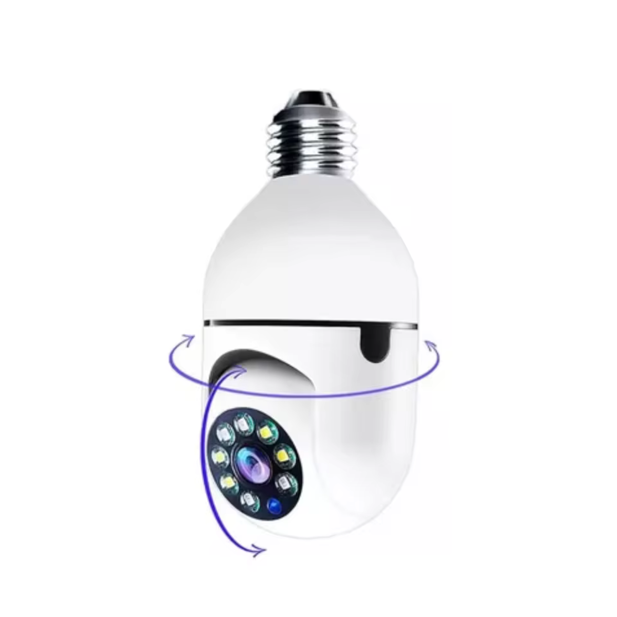 WLAN E27 Überwachungskamera mit 360° PTZ