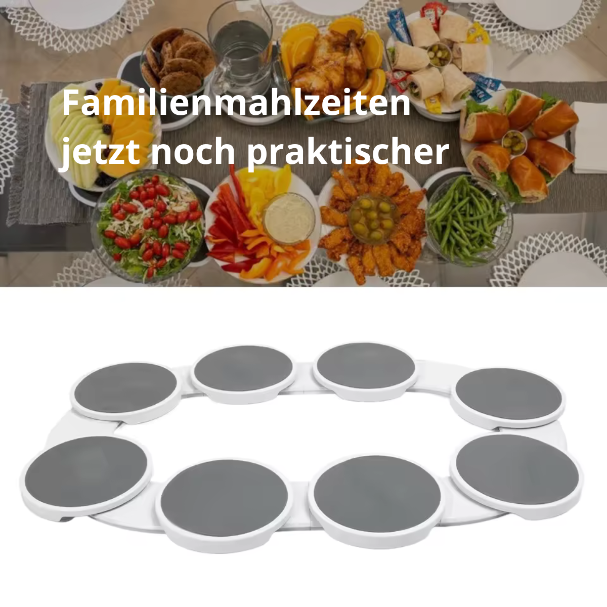 Drehbare Servierplatte 360°
