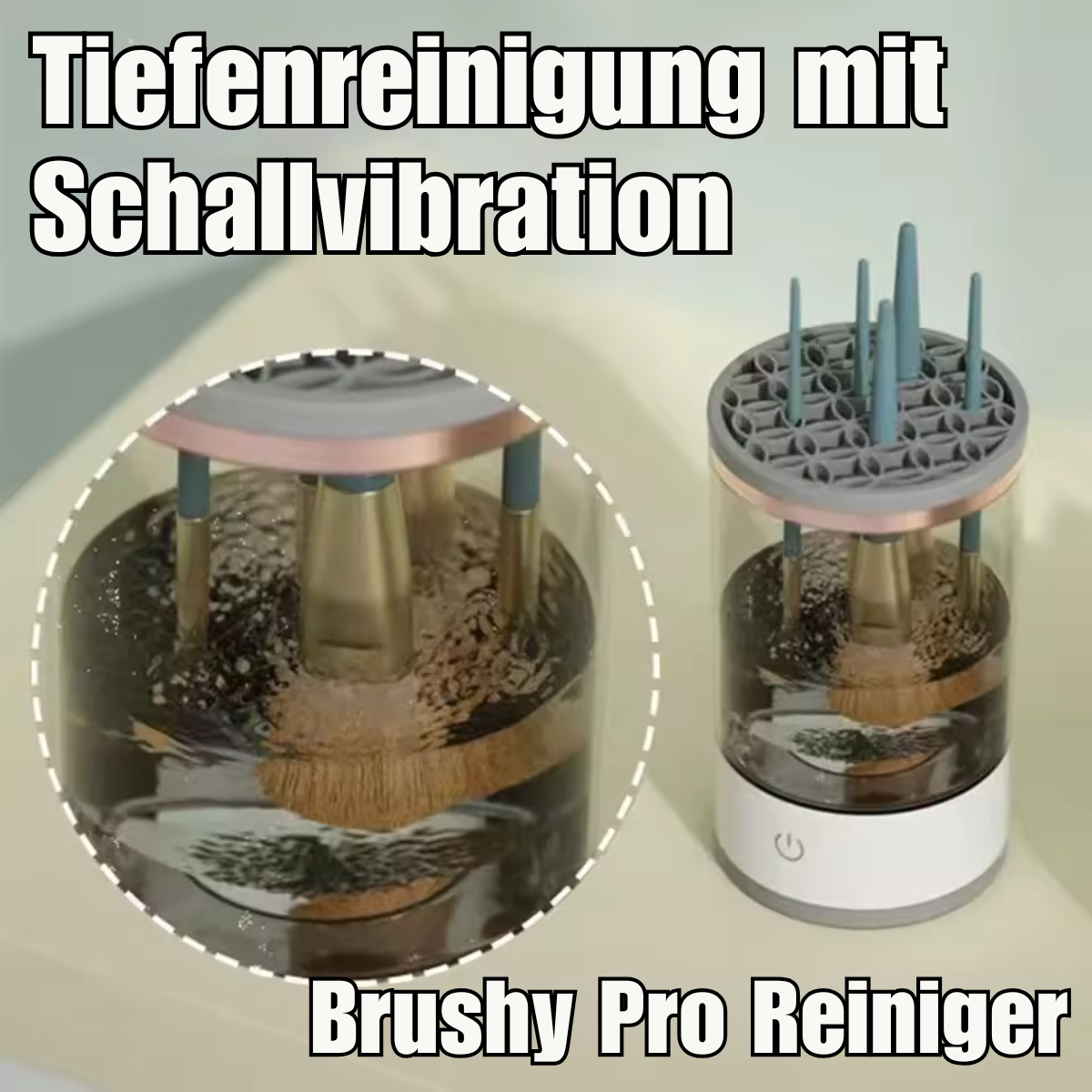 Elektrischer make-up pinselreiniger 3 in 1