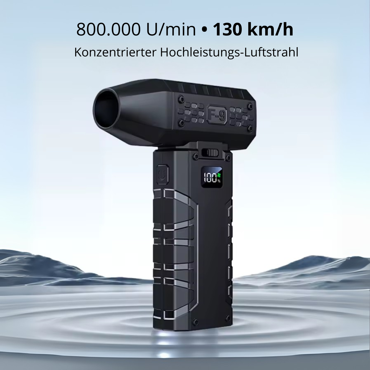 Turbo Luftbläser F16 – 800.000 U/min, 130 km/h