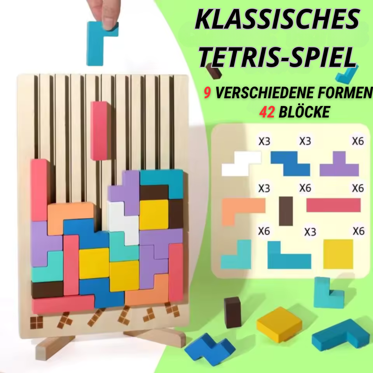 Holz Stapelspiel Puzzle