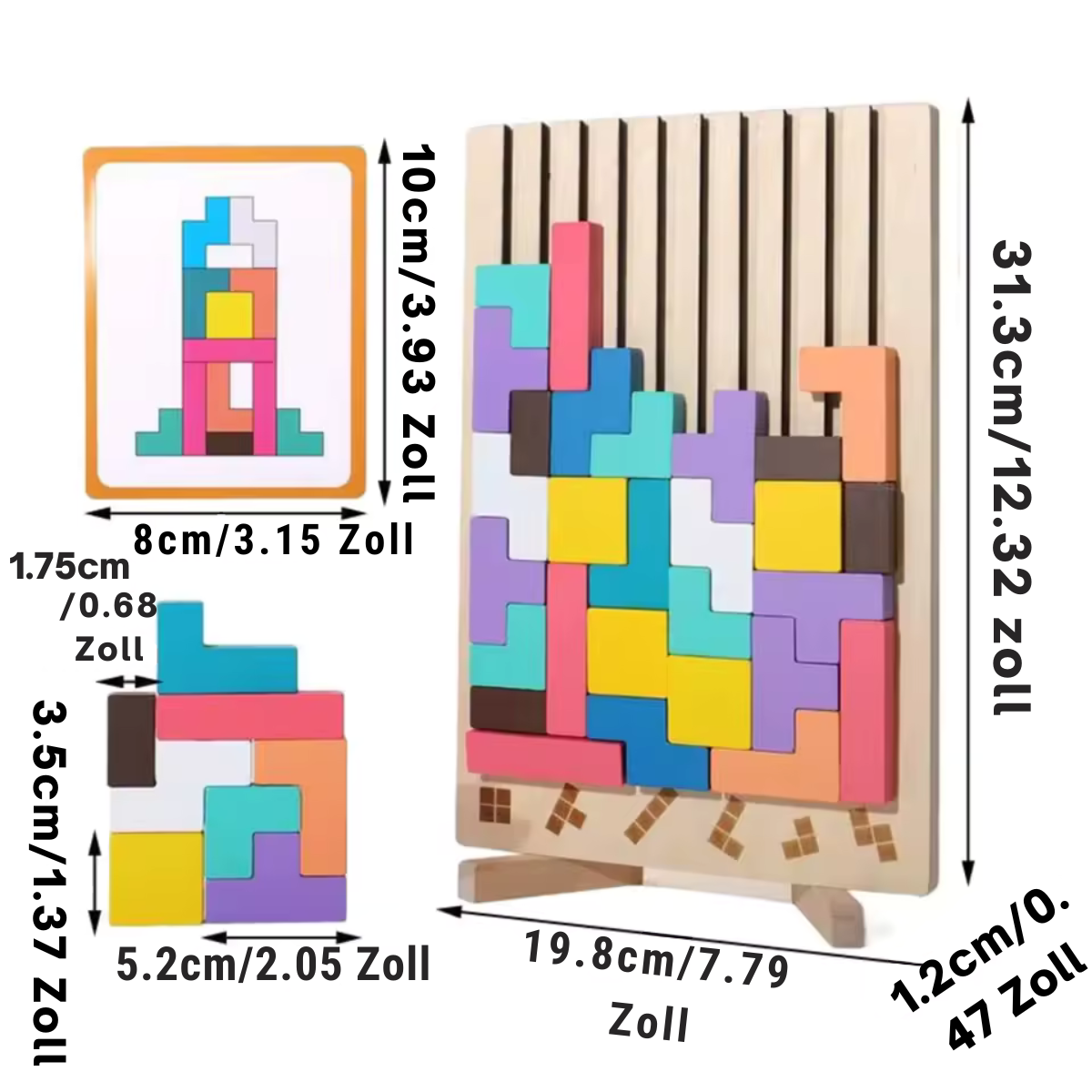 Holz Stapelspiel Puzzle
