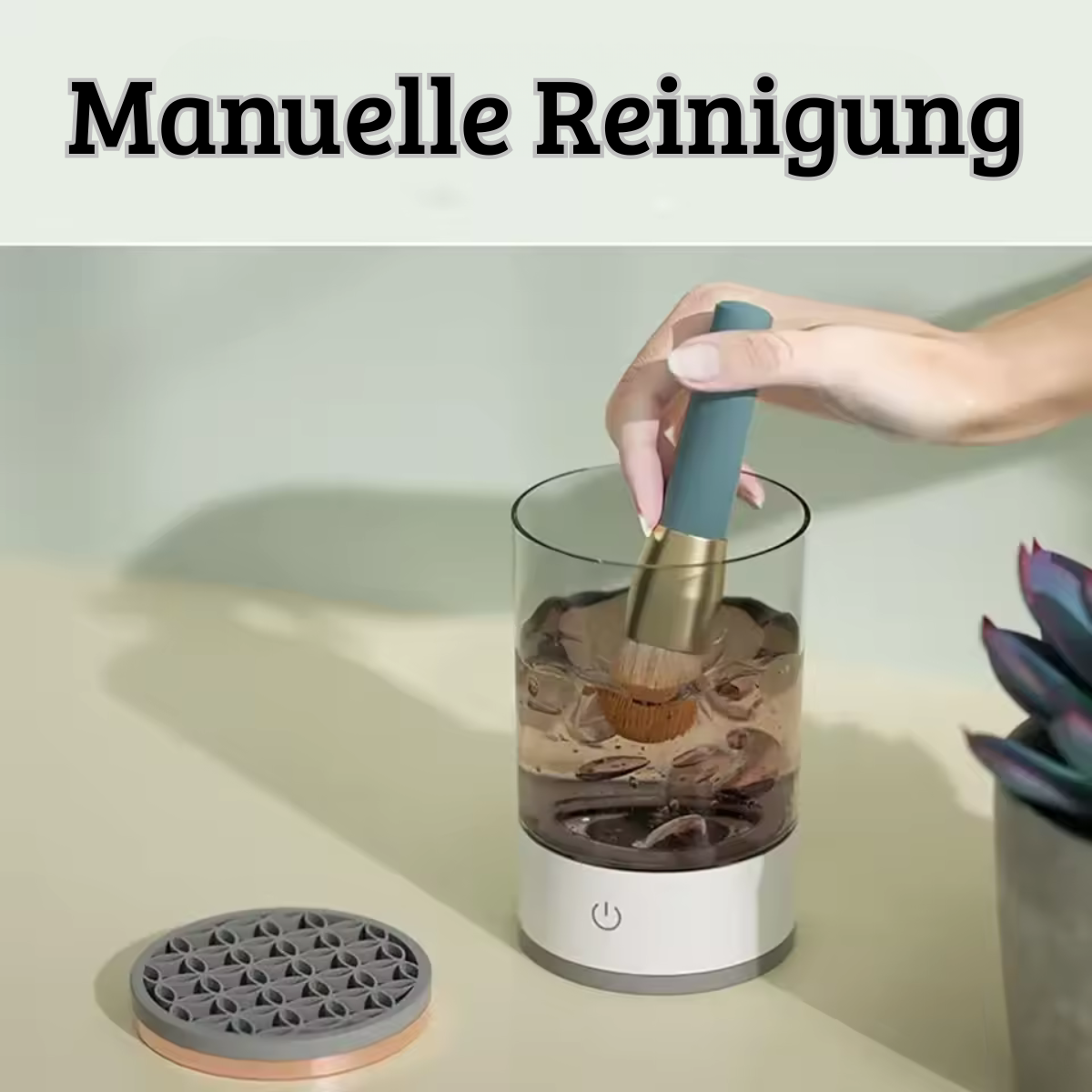 Elektrischer make-up pinselreiniger 3 in 1