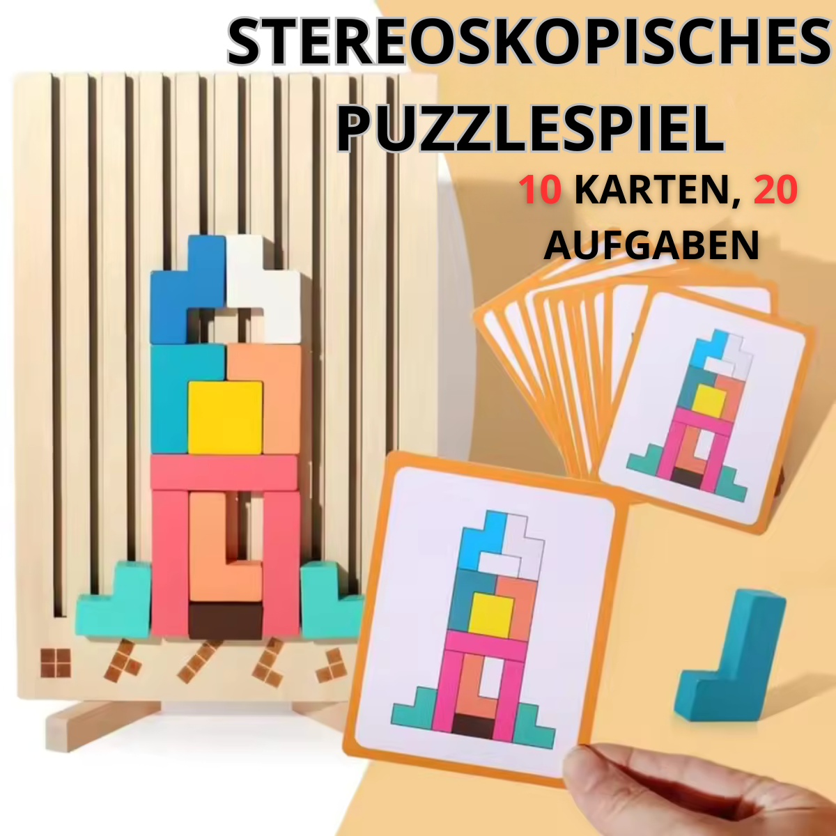 Holz Stapelspiel Puzzle