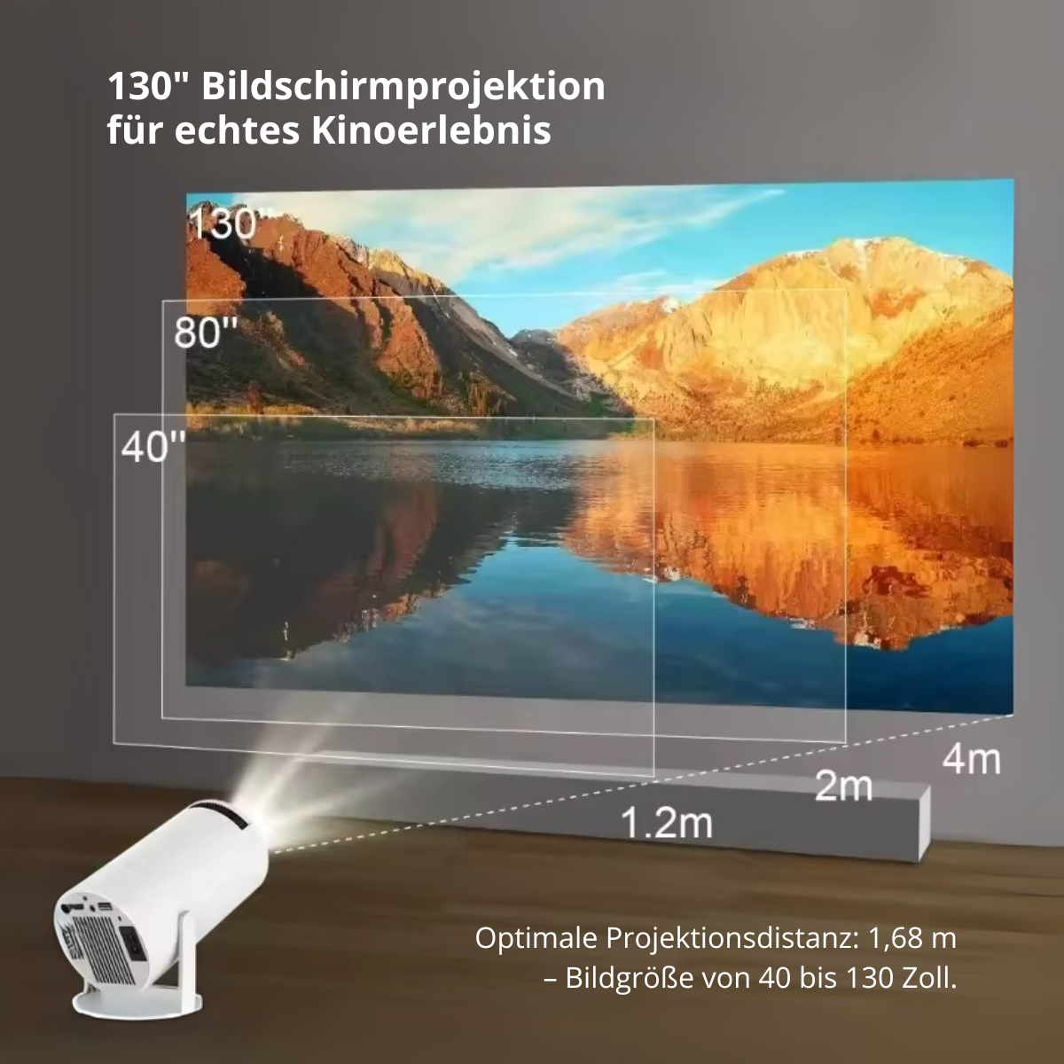 Projektor HY300 Mini Home Cinema 4K Wi-Fi