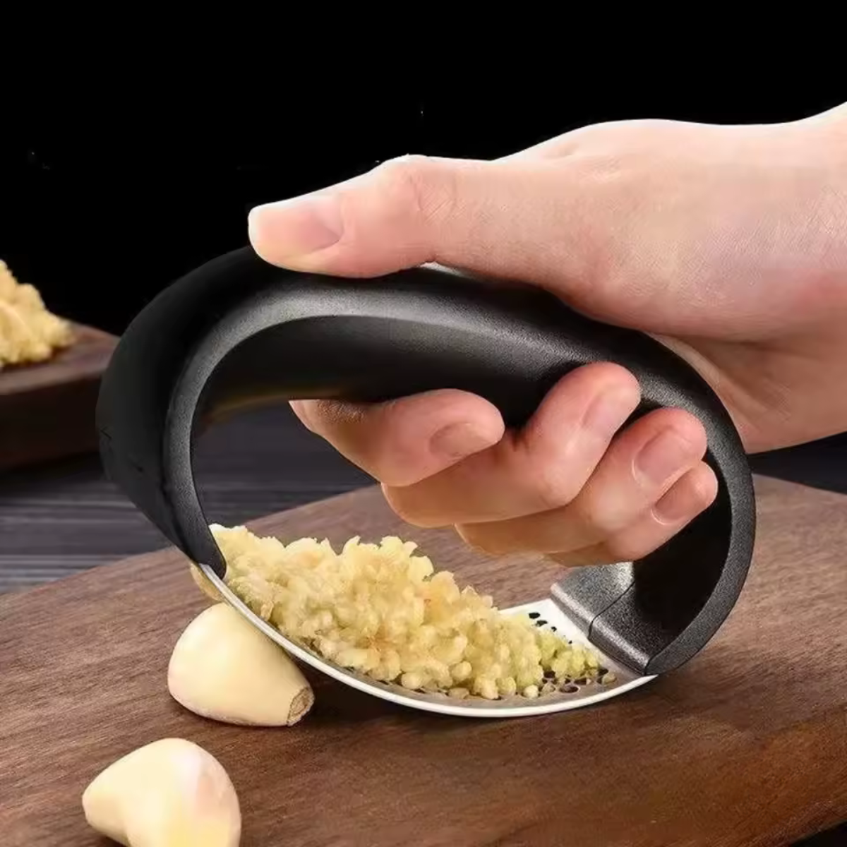 Knoblauchpresse aus Edelstahl