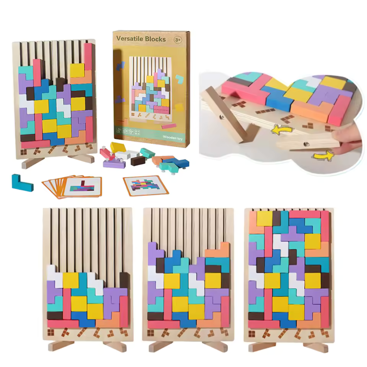 Holz Stapelspiel Puzzle
