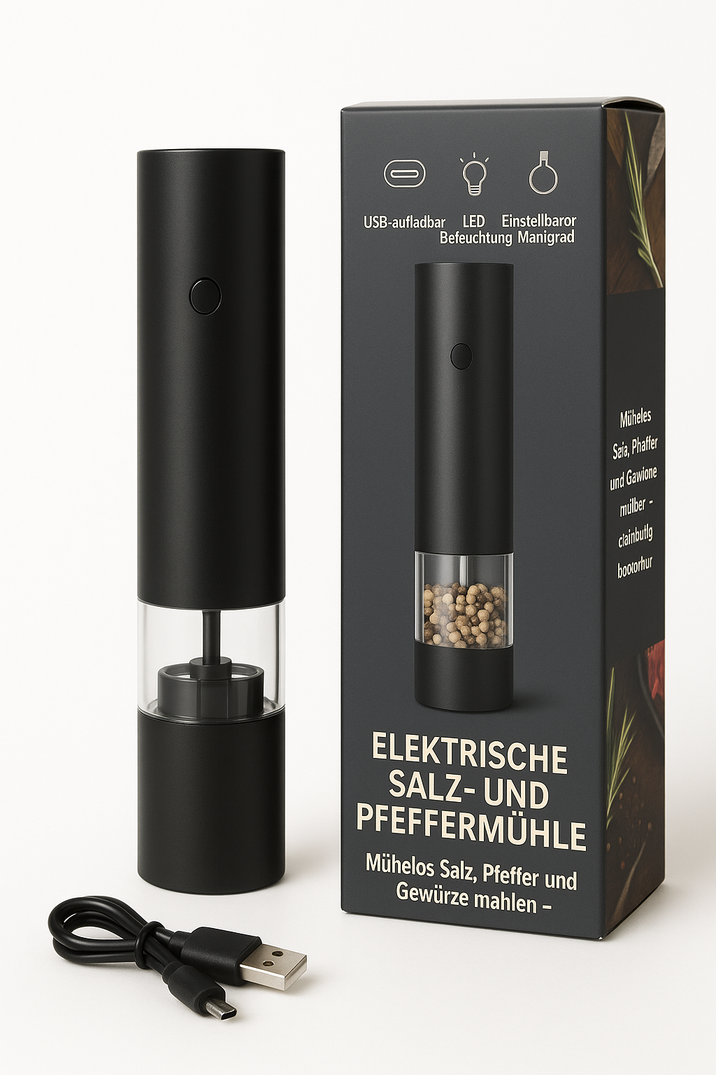 Elektrische Salz- und Pfeffermühle