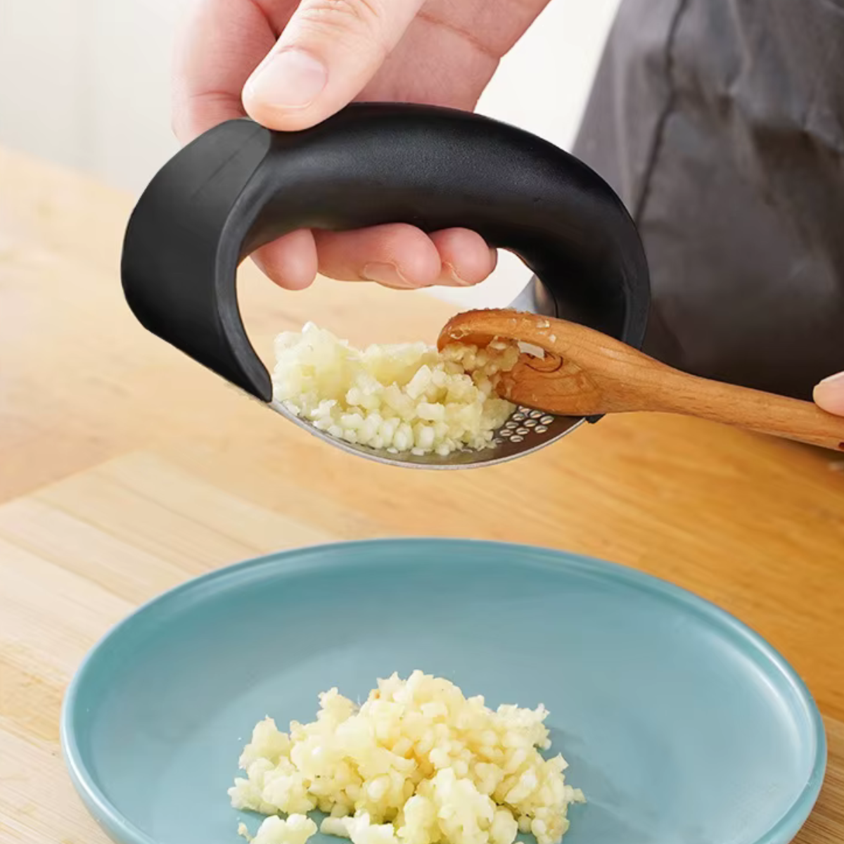 Knoblauchpresse aus Edelstahl