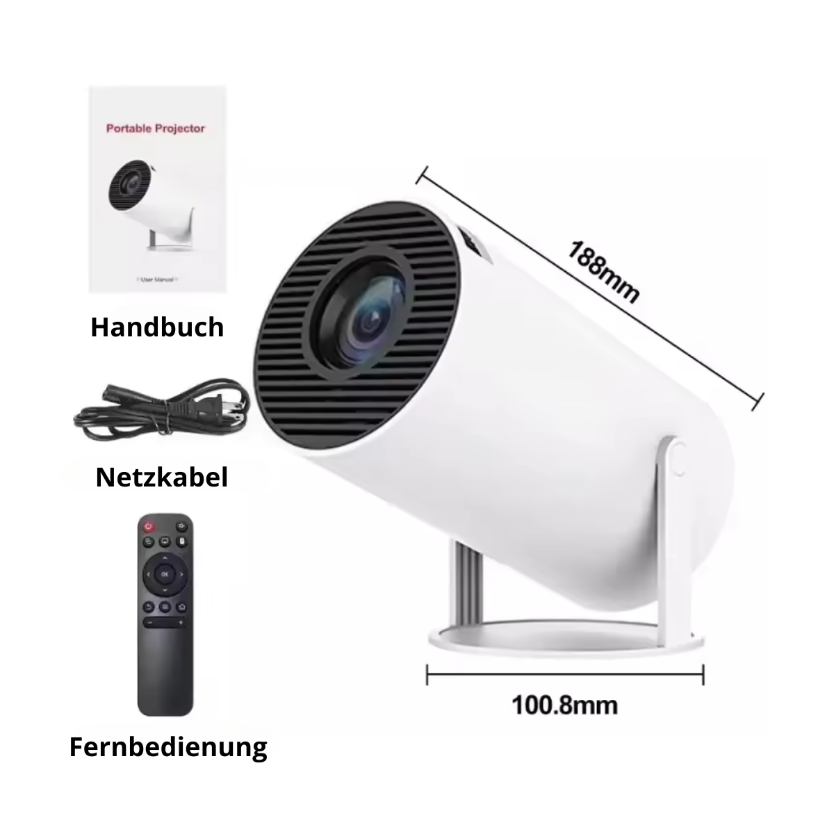 Projektor HY300 Mini Home Cinema 4K Wi-Fi