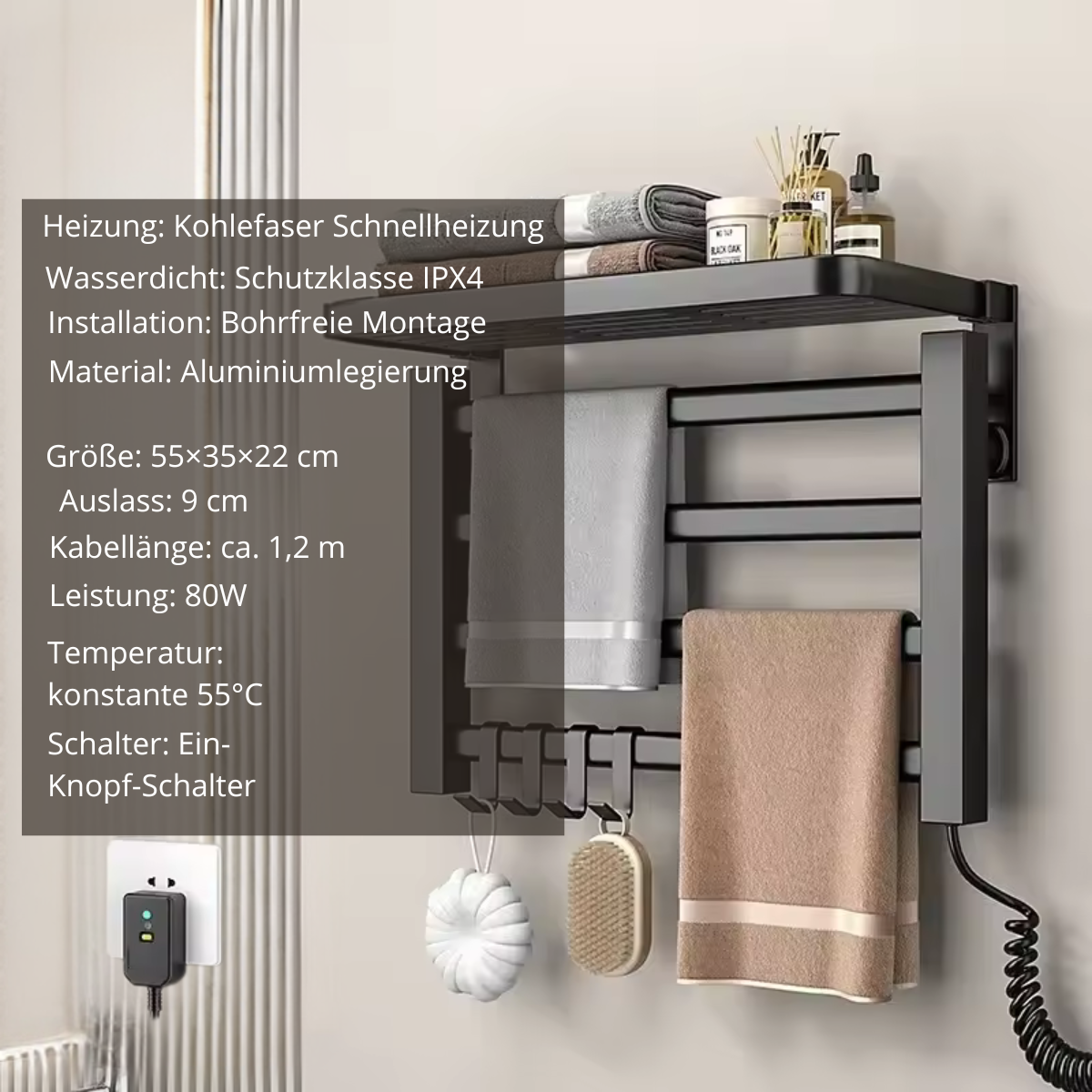 Elektrischer Handtuchwärmer