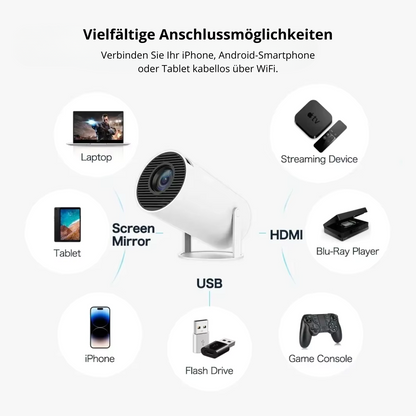 Projektor HY300 Mini Home Cinema 4K Wi-Fi