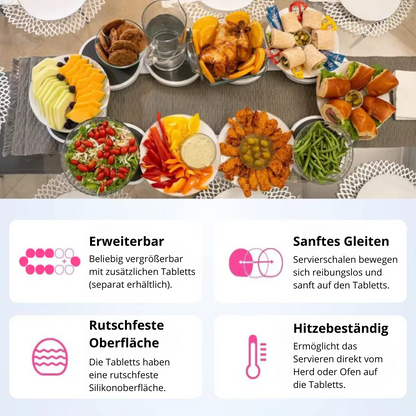 Drehbare Servierplatte 360°
