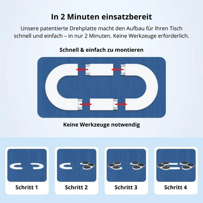 Drehbare Servierplatte 360°